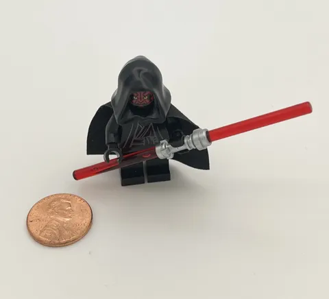 Lego Star Wars Darth Maul Minifigure Hood Dual Lightsaber sw0394