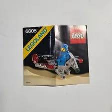 LEGO 6805 Instruction Manual Legoland Space Astro Dasher 1985 Vintage Booklet