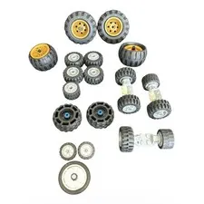 LEGO Wheels Tires Technic City Axles Rims Off Road Vehicle Mixed Parts Lot HTF