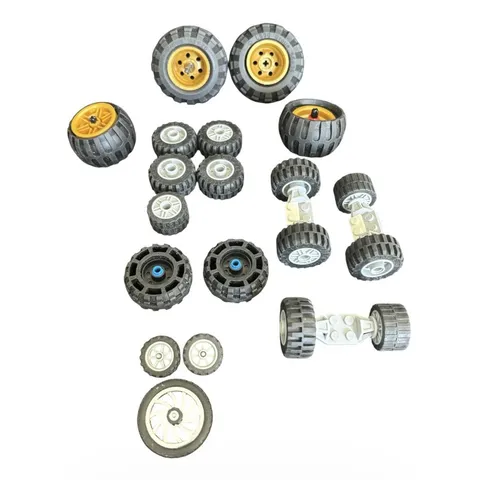LEGO Wheels Tires Technic City Axles Rims Off Road Vehicle Mixed Parts Lot HTF