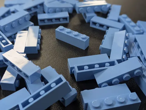 LEGO 50x New Medium Blue Bricks 1 x 4 Bricks Building Blocks Pieces #3010
