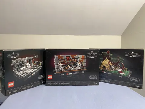 LEGO Star Wars Diorama Lot Of 3 Sets: 75339, 75330, & 75329 (NEW/SEALED RETIRED)