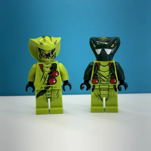 LEGO Ninjago Snakes: lot of 2 Minifigures Spitta & Lasha 9562 9447 njo0058 0051
