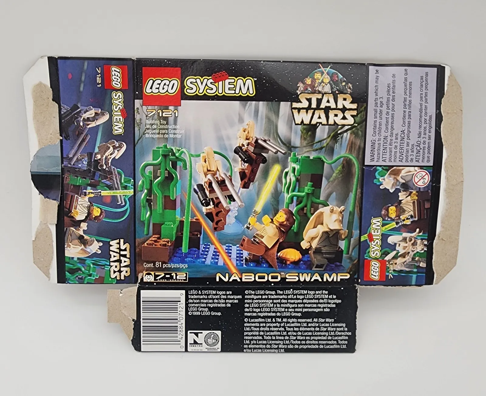 Star Wars Lego System 7121 Naboo Swamp **BOX ONLY**