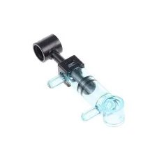 1x LEGO Technic Pneumatic Cylinder 32mm Transparent Blue 2 Inlets