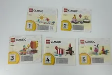Lego Classic 11029 Set of 5 Booklets Instructional Manual Only