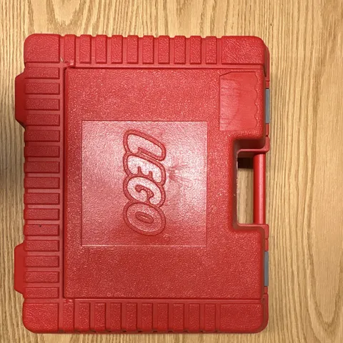 Vintage 1985 LEGO Red Plastic Hard Carrying Storage Case Box - Empty