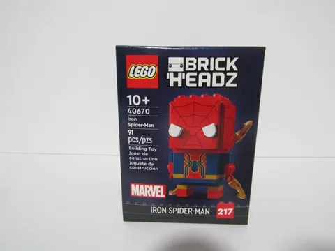 LEGO BRICKHEADZ 40670 MARVEL IRON SPIDER MAN NEW IN BOX