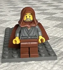 LEGO Jedi Bob Minifigure Brown Hood w/ Cloth Cape