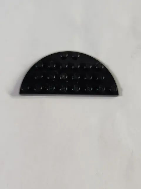 LEGO Parts 22888 Plate ● Round Half 4 x 8 ● Black ● 1 piece