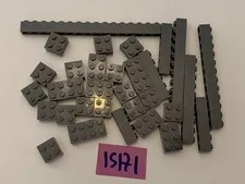 Lego Parts Lot Dark Grey Bricks