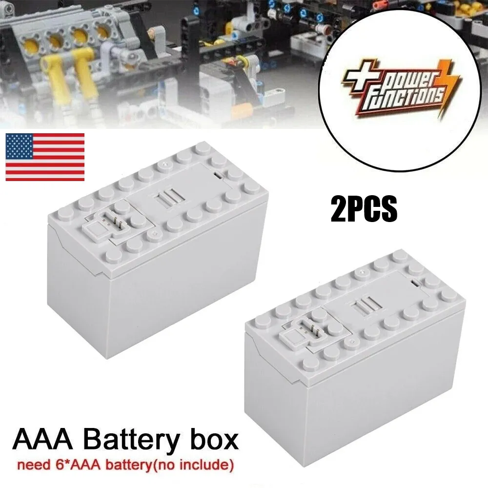 Power Functions 88000 AAA Battery Box For Trains/Motors/Lights/MOCs For LEGO Toy
