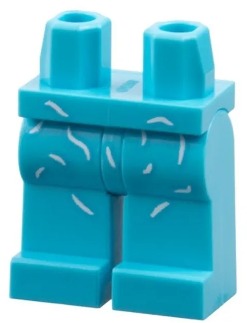 Lego 71048 Cat Lover Minifig LEGS Medium Azure White Lines Animal Pet Hair D538
