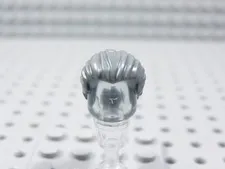 LEGO Dark Bluish Gray Hair w/ Swept Ponytail Horse Tail Minifig BQ