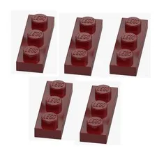 LEGO ® 5x plate 1x3 new dark red burgundy 3623 4539076 MOC parts accessories