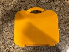 Lego Red Storage Container Plastic Case Travel Carry Bin With Dividers 