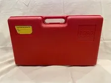 Vintage LEGO Storage Case 80's Carrying Case Box Bin 10x17x5 Large Red USA