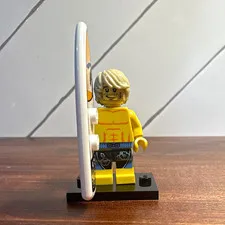 LEGO Minifigure Series 2 Surfer COL018 8684-2 Complete w/ Surfboard Stand 2010