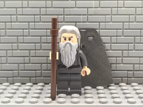 Genuine Lego lor073 Minifig Figurine:Gandalf the Grey Fast Shipping!