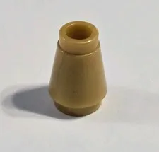 LEGO Parts - Pearl Gold Cone 1 x 1 with Top Groove - No 4589b