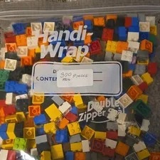 LEGO Bulk Lot Mixed Multicolor Plastic Bricks & Pieces in Bag, 10+ Pieces