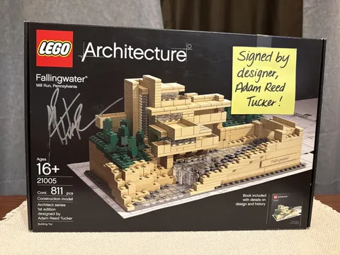 LEGO Architecture 21005 Fallingwater Signed Adam Reed Tucker w/ Book