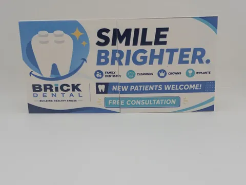 Aspen Dental Office Parody Billboard Custom printed original LEGO two 6x6 tiles