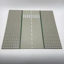 LEGO Vintage Gray 10x10 32x32 Baseplate Airport Runway Roadway