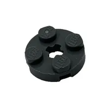 Lego 4032 Dark Bluish Gray Plate Round 2 x 2 With Axle Hole + Opening 4211042