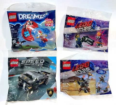 LEGO Polybag Lot 30528 30460 30698 30342 Rex Dangervest Speed Champions Dreamzzz
