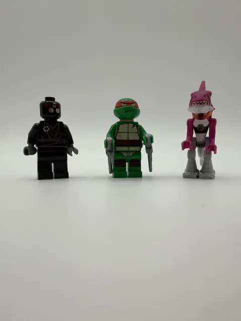 Lego Minifigures Lot Of 3 Fishface, Foot Soldier & Raphael #79102 