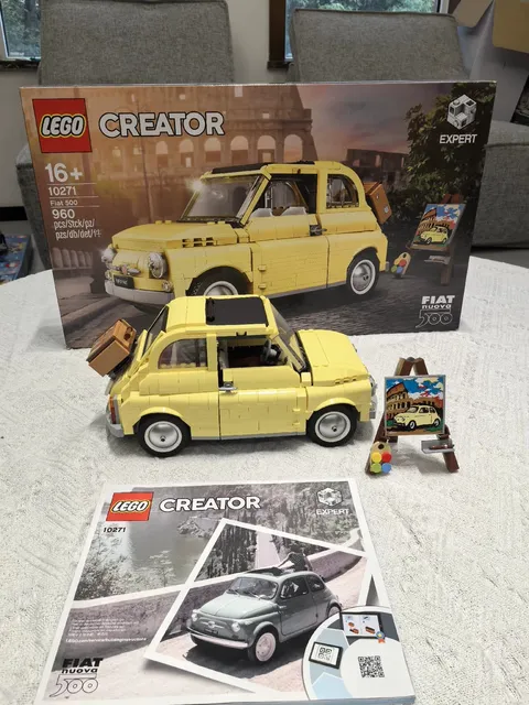 LEGO 10271 Icons Fiat 500 960 pcs -丨With Instruction丨No box！