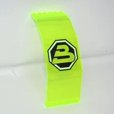Lego Space Trans-Neon Green Panel 10x6x 11 Blacktron Logo 2408p01 (6981, 6988)