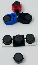 LEGO Vintage Magnet Lot 6 Cylindrical Magnets with Original Holders Authentic