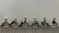 LEGO Star Wars Clone/Storm Trooper Minifigures Lot x6 W/Blasters