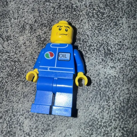 Lego Minifigure City Gas Station Octan Blue Mini figure - Oct068!