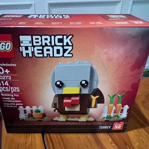 LEGO BRICKHEADZ: Thanksgiving Turkey 40273 Brand New and Factory Sealed