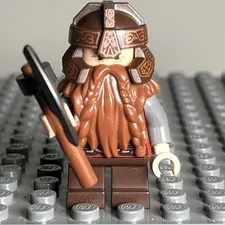 Lego Gimli The Hobbit/Lord Of The Rings Dim007 Minifigure Authentic - 3D