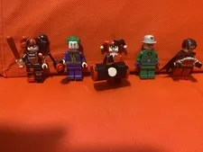 LEGO Batman Villain Minifigure Set JOKER/HarleyQuin/Riddler/Robin