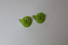 Pair of LEGO Hero Factory 90641 Armor with Ball Joint Socket Size 3 - Lime Green