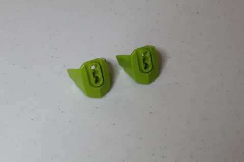 Pair of LEGO Hero Factory 90641 Armor with Ball Joint Socket Size 3 - Lime Green