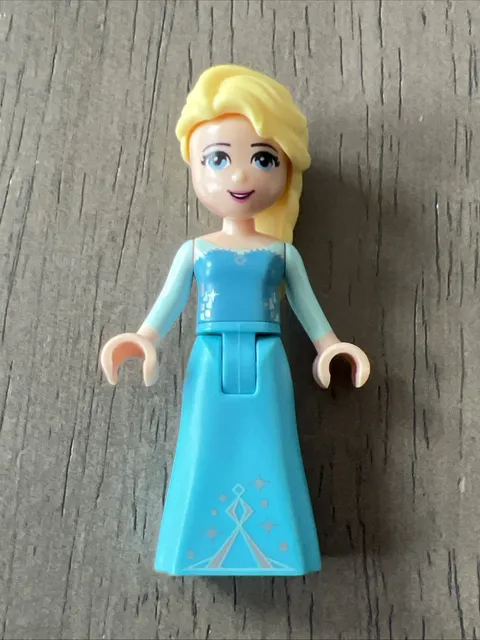 LEGO dp015 Elsa - NO Sparkly Light Aqua Cape, NO Lavender Hair Bow