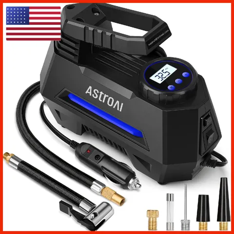 Astroai Tire Inflator Portable Air Compressor Air Pump For Car Tires-Car
