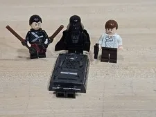 Lot Lego Star Wars Minifigures Han Solo + Carbonite + Darth Vader + Chirrut Imwe