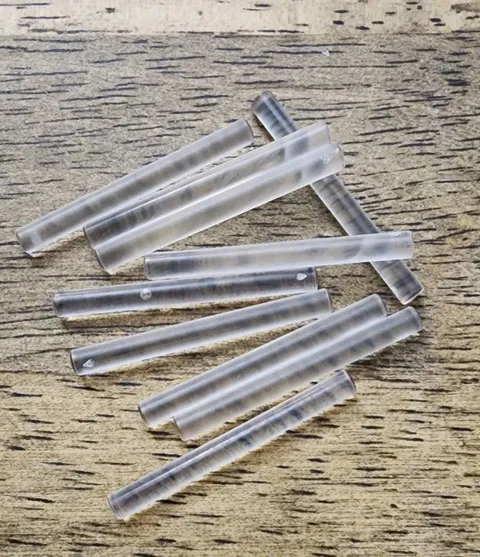 LEGO Trans-Clear Bar 4L (Lightsaber Blade / Wand) QTY 10. Part No. 30374