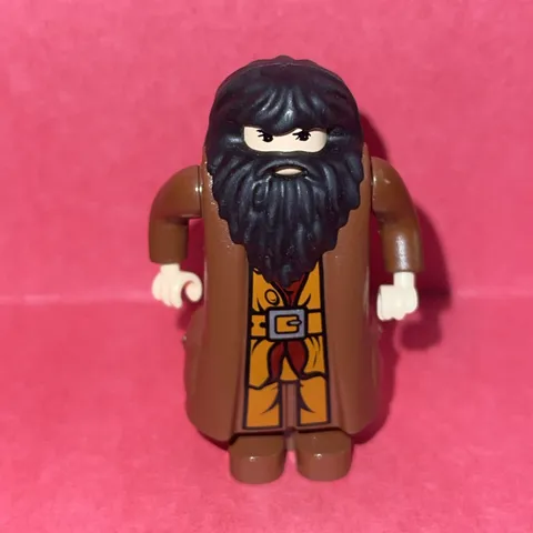 Genuine Lego Minifigure Rubeus Hagrid Reddish Brown Topcoat - Harry Potter