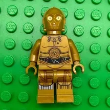 LEGO Star Wars C-3PO Minifigure Pearl Gold Protocol Droid sw0700 Excellent