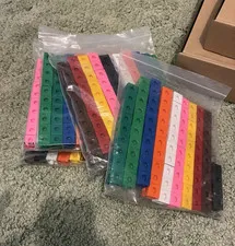 Math unifix cubes 4 complete sets and 1 partial set