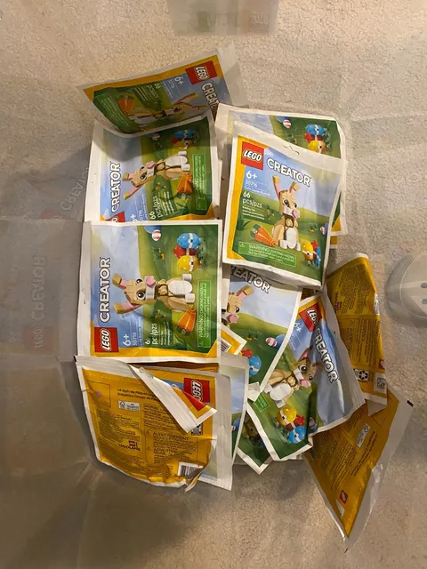 Lego Polybags Lot of 35 Brand New Sealed Cute Easter Bunny 30716