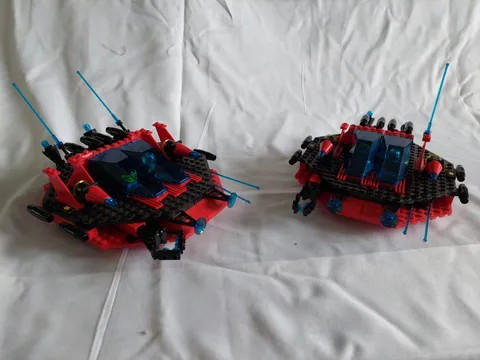 Lego 6939 Space Spyrius Saucer Centurion w/manuals. Pair, both 90% w/ minifigs
